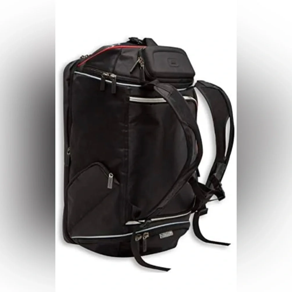 Ducati Black and Red Duffel Bag - Men’s Travel & Gym Bag